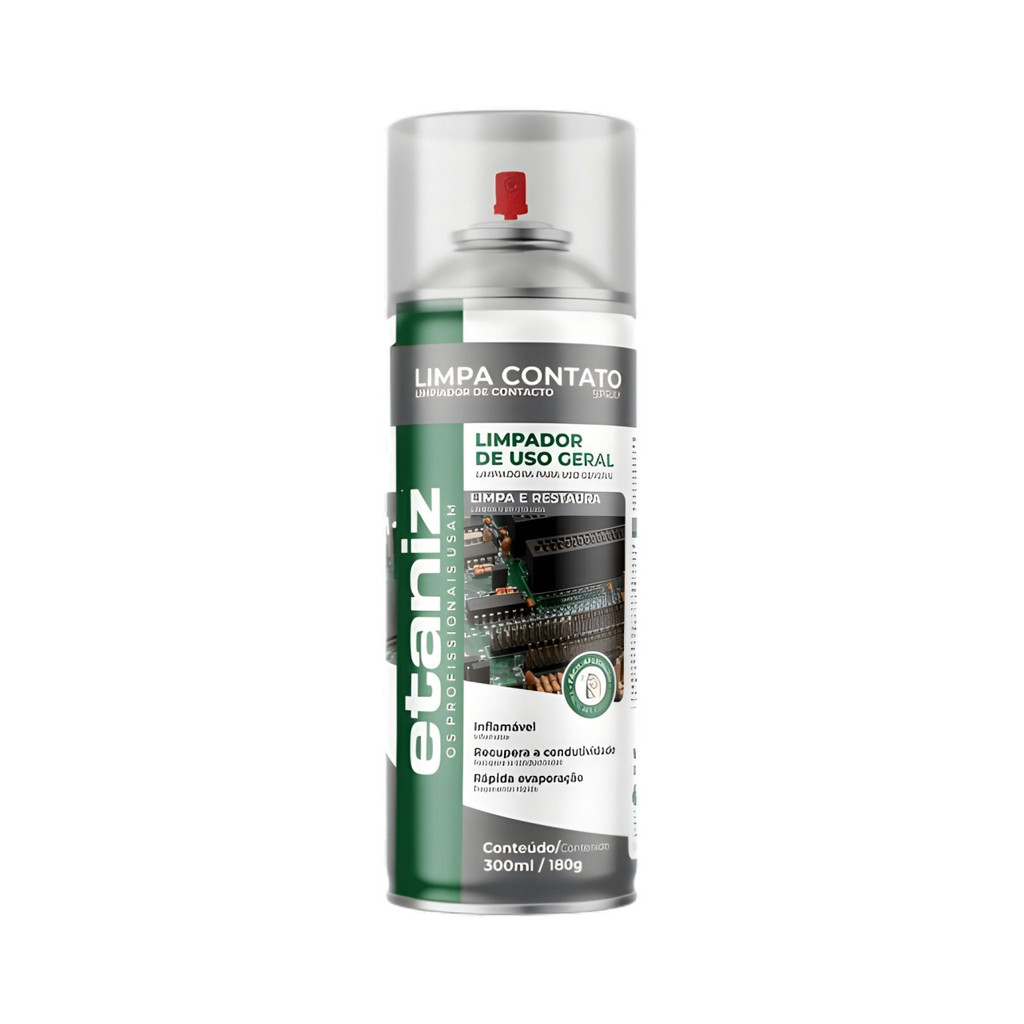 Limpa Contatos 300ml Limpeza Eletrônica Rápida Para Conexões Elétricas Automotivas