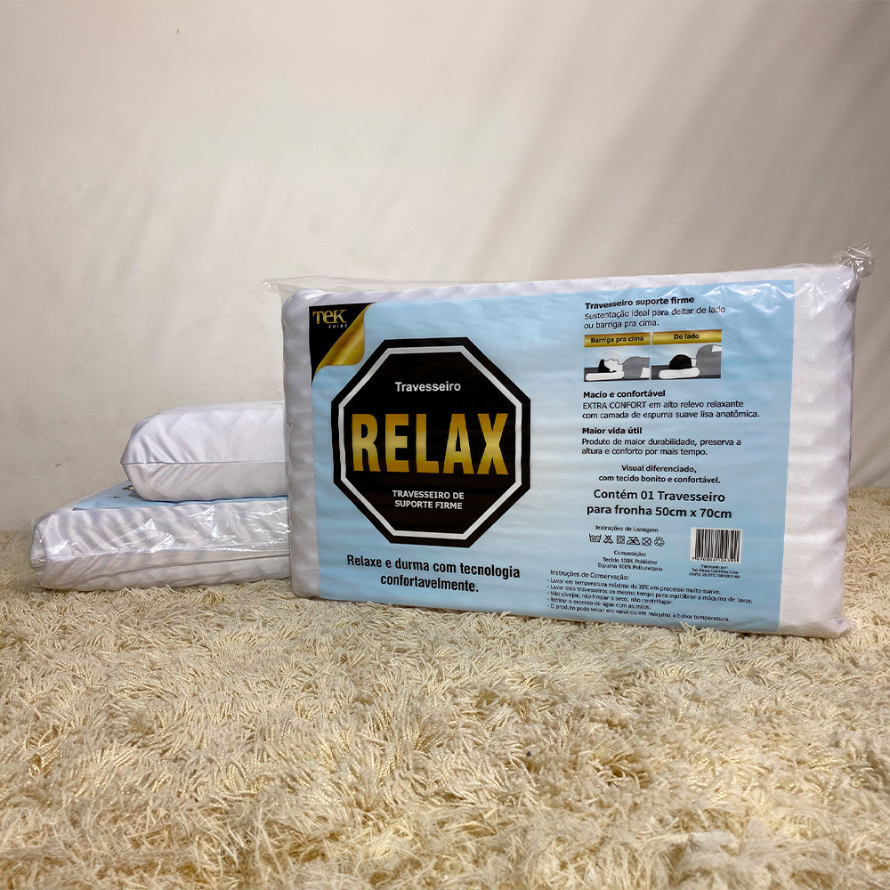 Travesseiro Relax Ondulado 50x70cm Tekshine