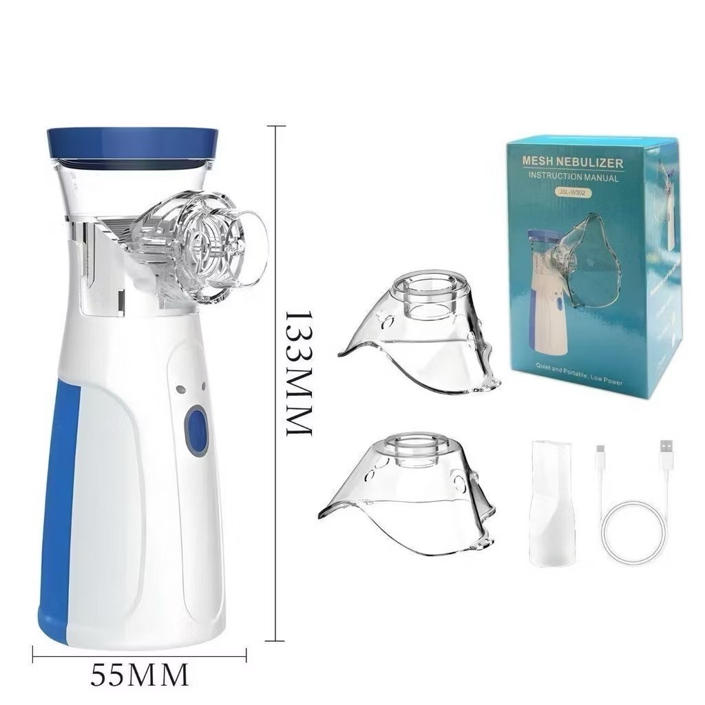 Novo Aspirador Nasal Portátil AIQUE, Nebulizador de Malha Ultrassônica para Adultos e Crianças, Cuidados Nasais
