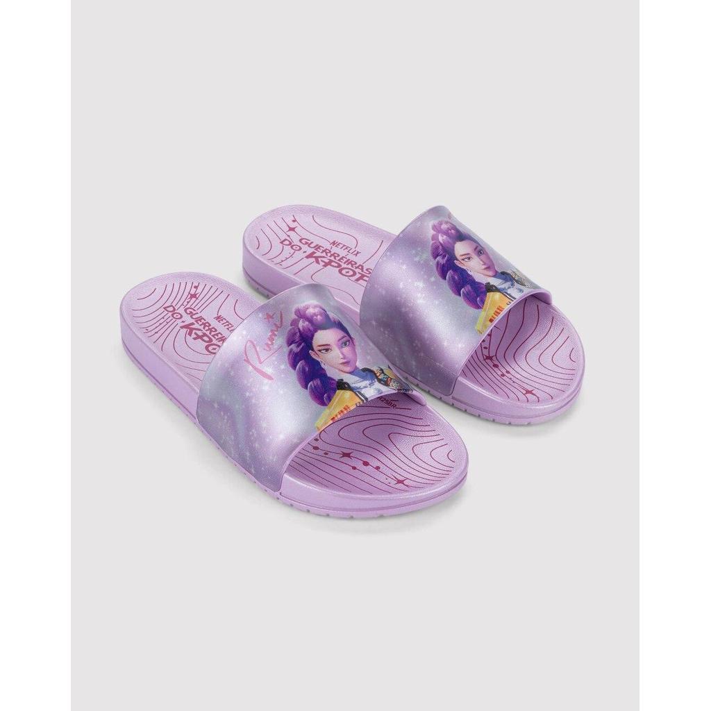 Chinelo Slide Infantil Grendene Kids Guerreiras do K-POP Huntrix
