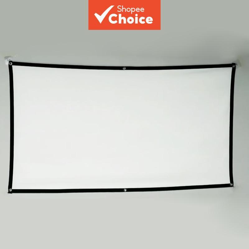 A60/72/84/100/120/150 Tela de Projeção Portátil para Home Theater de Alta Densidade, Espessa, Dobrável para