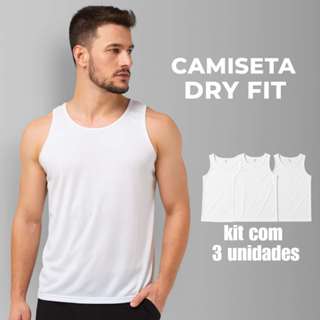 Kit 3 Camisetas Regata Masculina Dry Fit Academia Moda Fitness sem manga em Oferta na Shopee