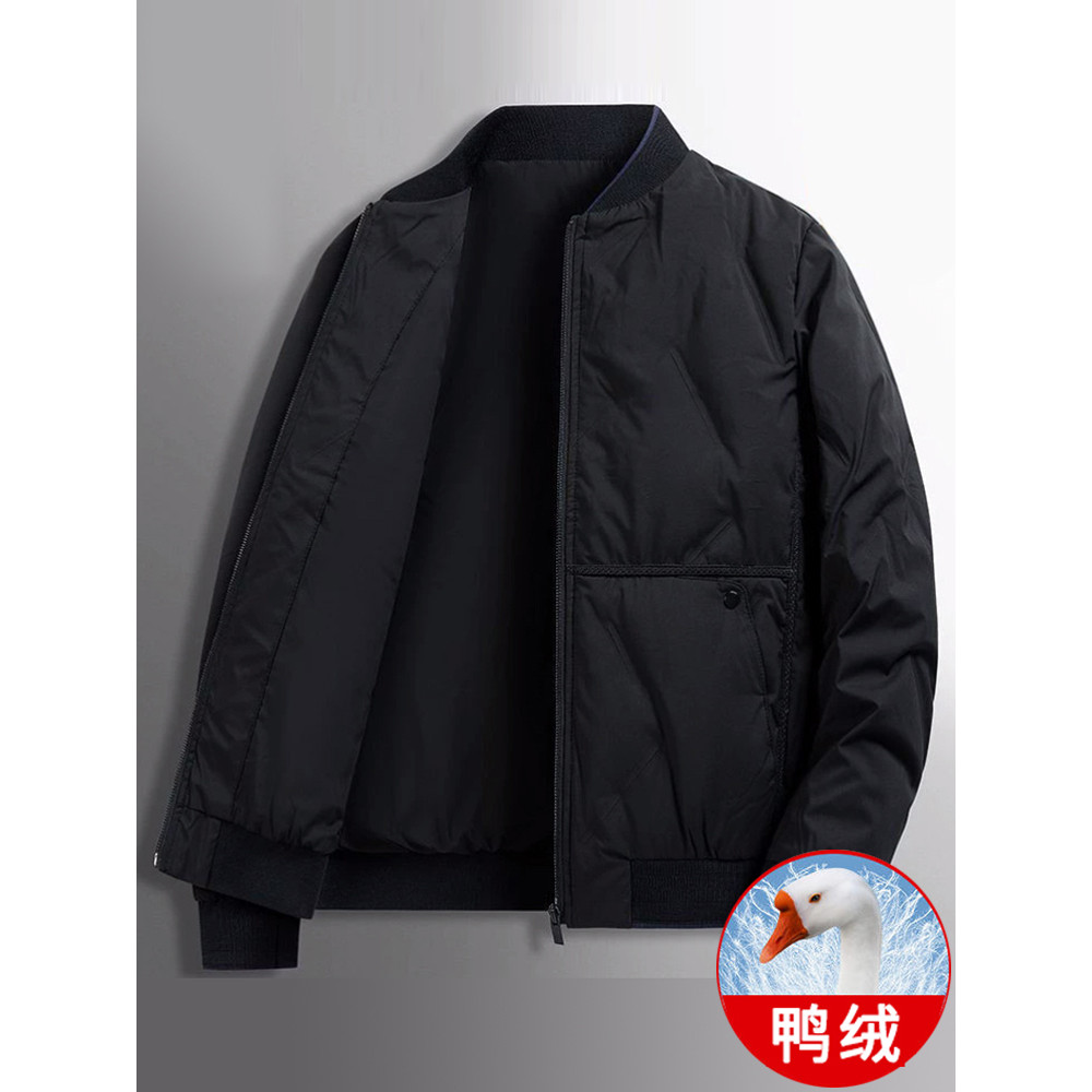 Jaqueta masculina espessada curta outono inverno solta Casual roupas superiores masculinas roupas de inverno jaqueta de