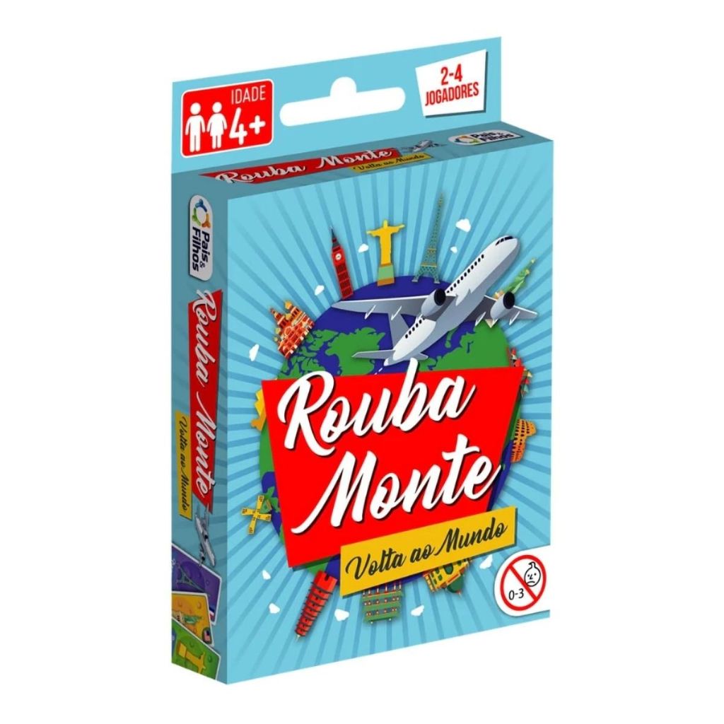 Jogo de Cartas Rouba Monte Volta ao Mundo Pais e Filhos em Oferta na Shopee