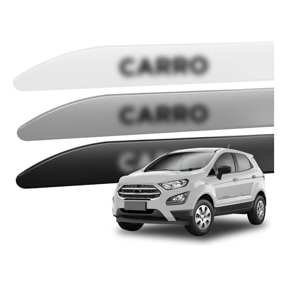 Jogo Friso Lateral Facão Para Ecosport 2013 A 2021