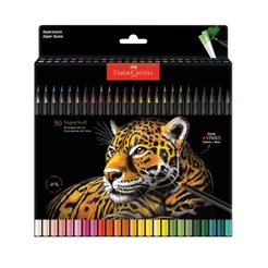 Lápis de Cor Faber-Castell Supersoft 50 Cores Redondo