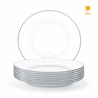 Conjunto de Pratos de Vidro Liso Fundo Transparente – Duráveis e Versáteis (Kit Até 12 Unidades) em Oferta na Shopee