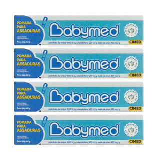 Babymed Azul Pomada Assaduras 100mg Kit 4 - 45g - Cimed