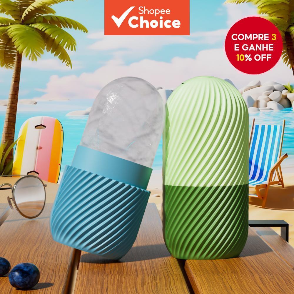 Rolo Facial De Gelo , Reutilizável Para Aliviar O Inchaço Do Rosto E Dos Olhos , Massageador