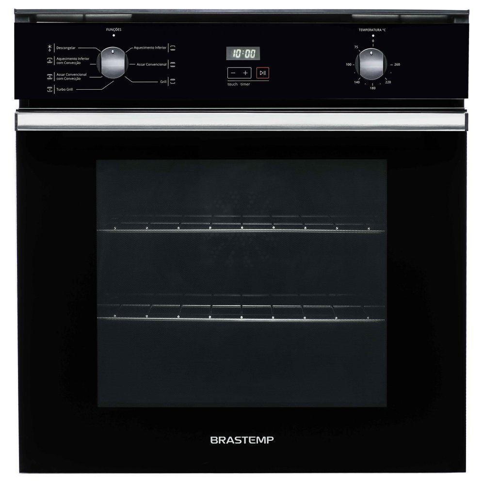 Forno Elétrico 84 Litros de Embutir Brastemp  Timer Grill BOC84AEBNA
