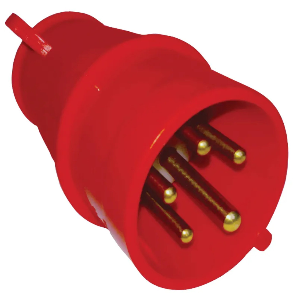 PLUG INDUSTRIAL 3P+T 16A 380V VERMELHO