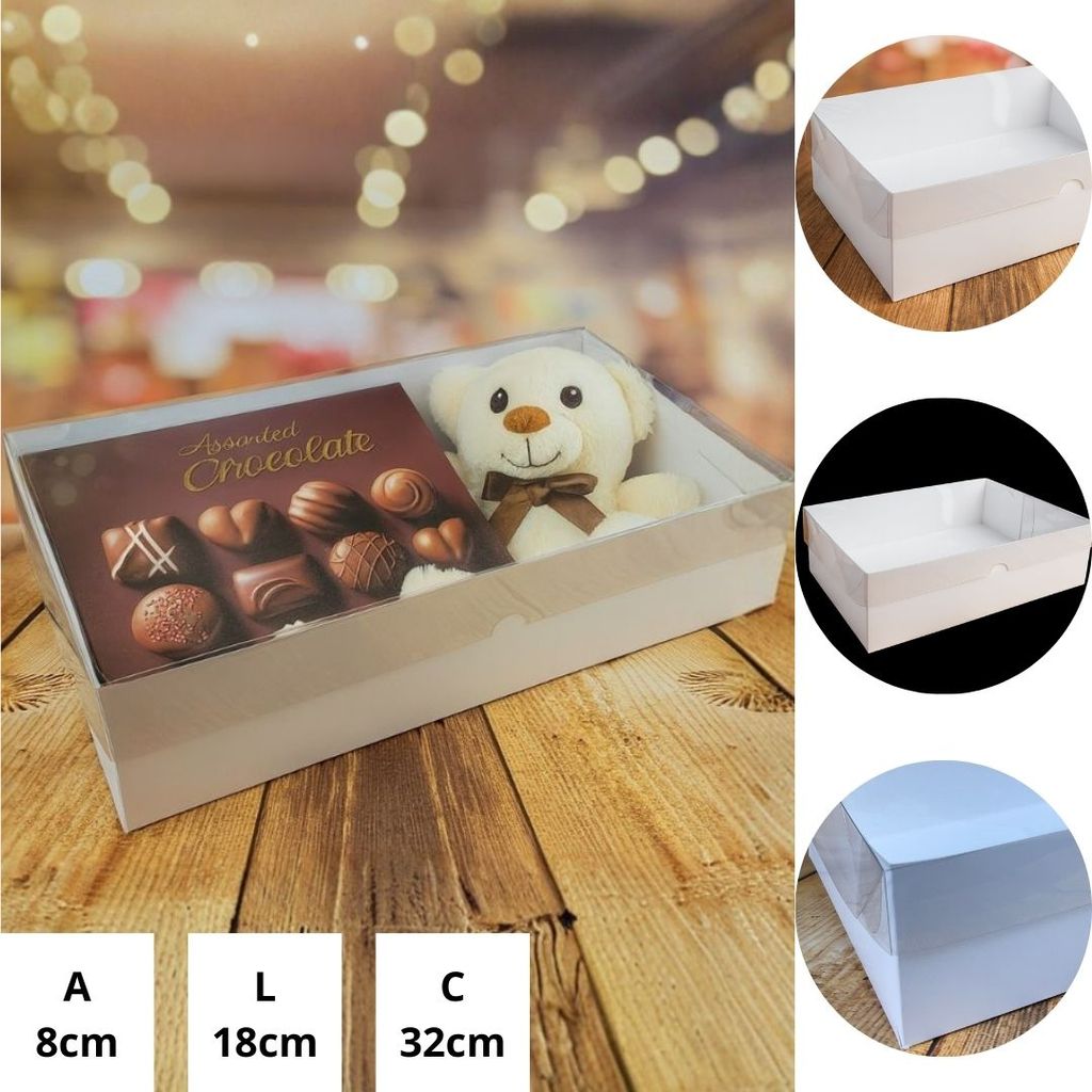 5~25 CAIXA BRANCA TAMPA ACETATO RETANGULAR 32X18X8 (YIN) P0301 em Oferta na Shopee