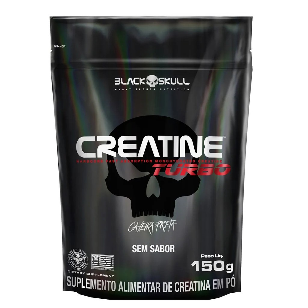 Creatina Turbo Refil 150g - BLACK SKULL