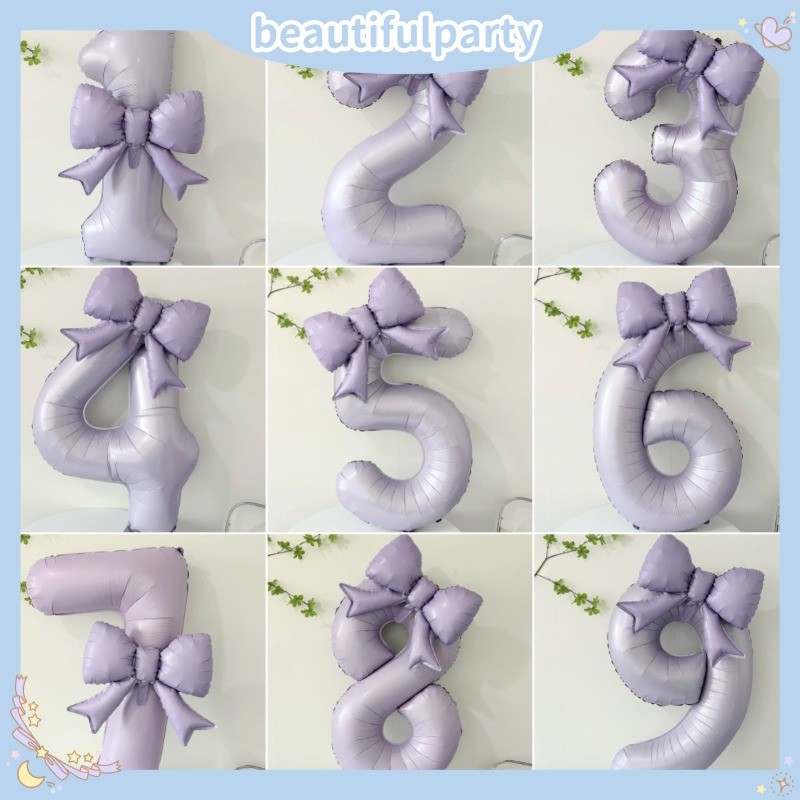 Balão De Folha De Alumínio Com Arco Roxo De 40 Polegadas , Decoração De Cena De Festa De Aniversário Infantil , Adereço
