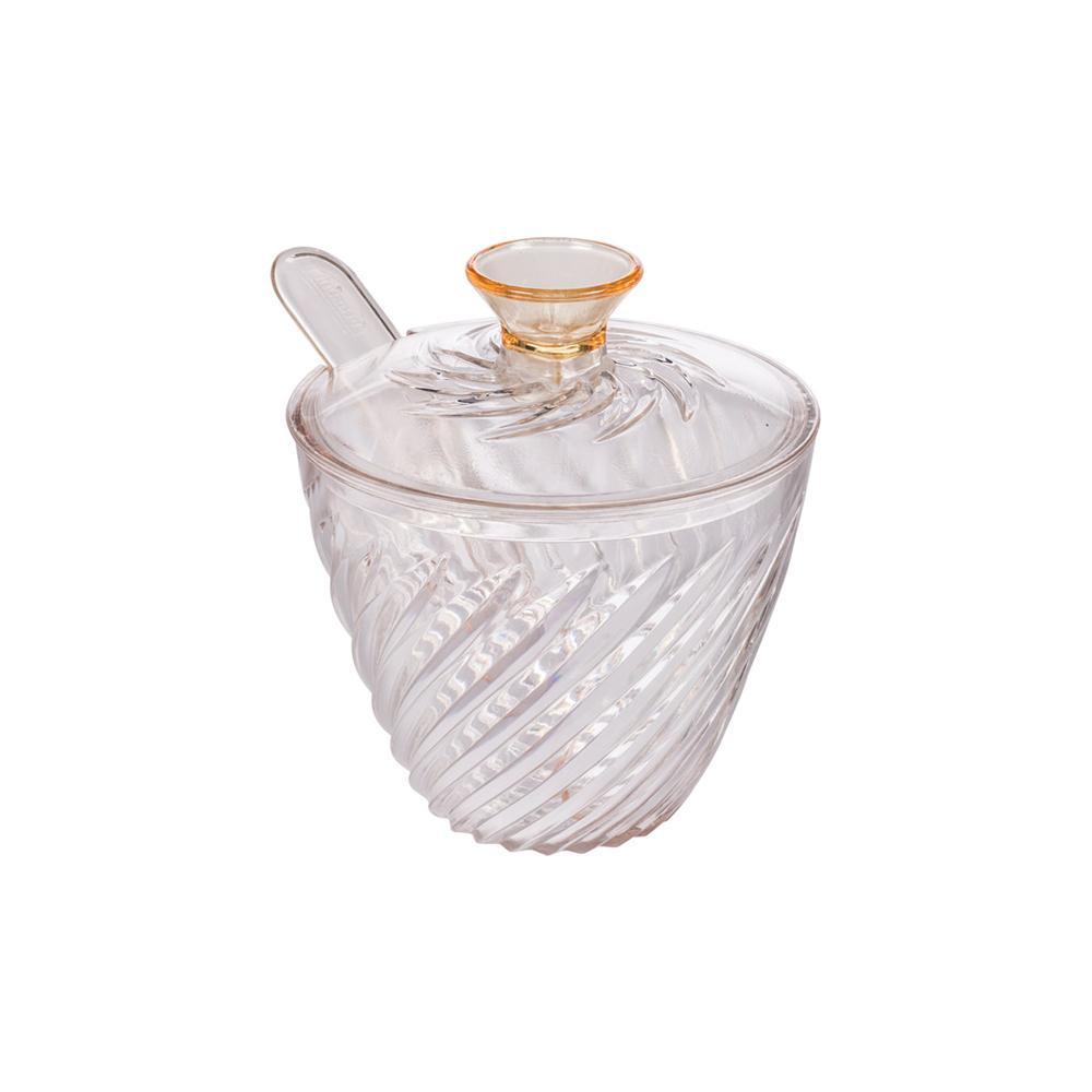 Açucareiro com Tampa Colher Twist Plástico Amarelo Plasútil em Oferta na Shopee