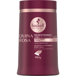 Máscara Capilar Quina Rosa 900gr Haskell | Hidratação intensa e revitalização profunda em Oferta na Shopee