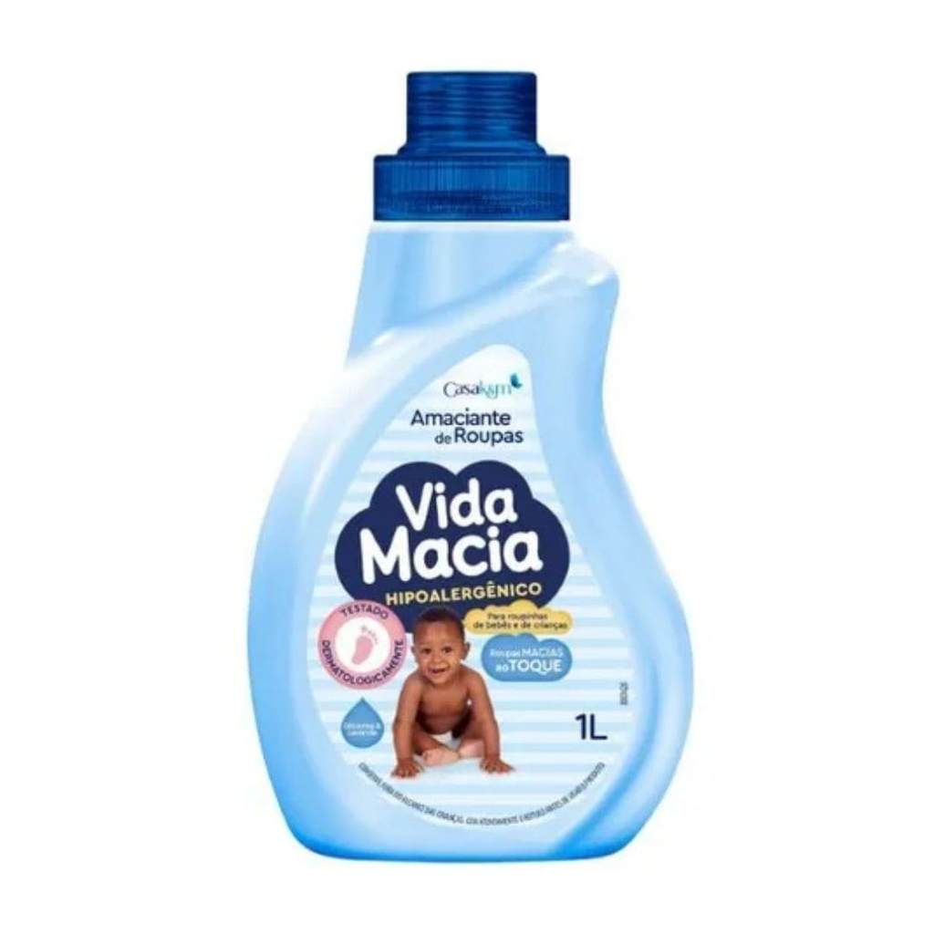 AMACIANTE GLICERINA E LAVANDA 1L VIDA MACIA em Oferta na Shopee