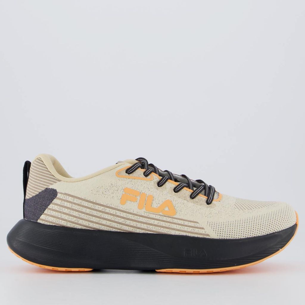Tênis Fila Endurance Bege e Preto em Oferta na Shopee