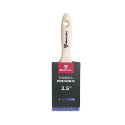 Pincel trincha premium profissional tamanho 2.5" Reta - Decor Colors