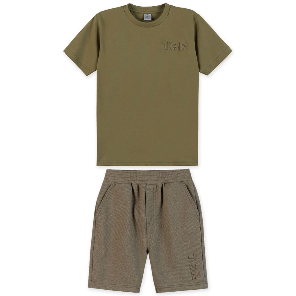 Conjunto Curto Infantil Masculino Tigor T. Tigre