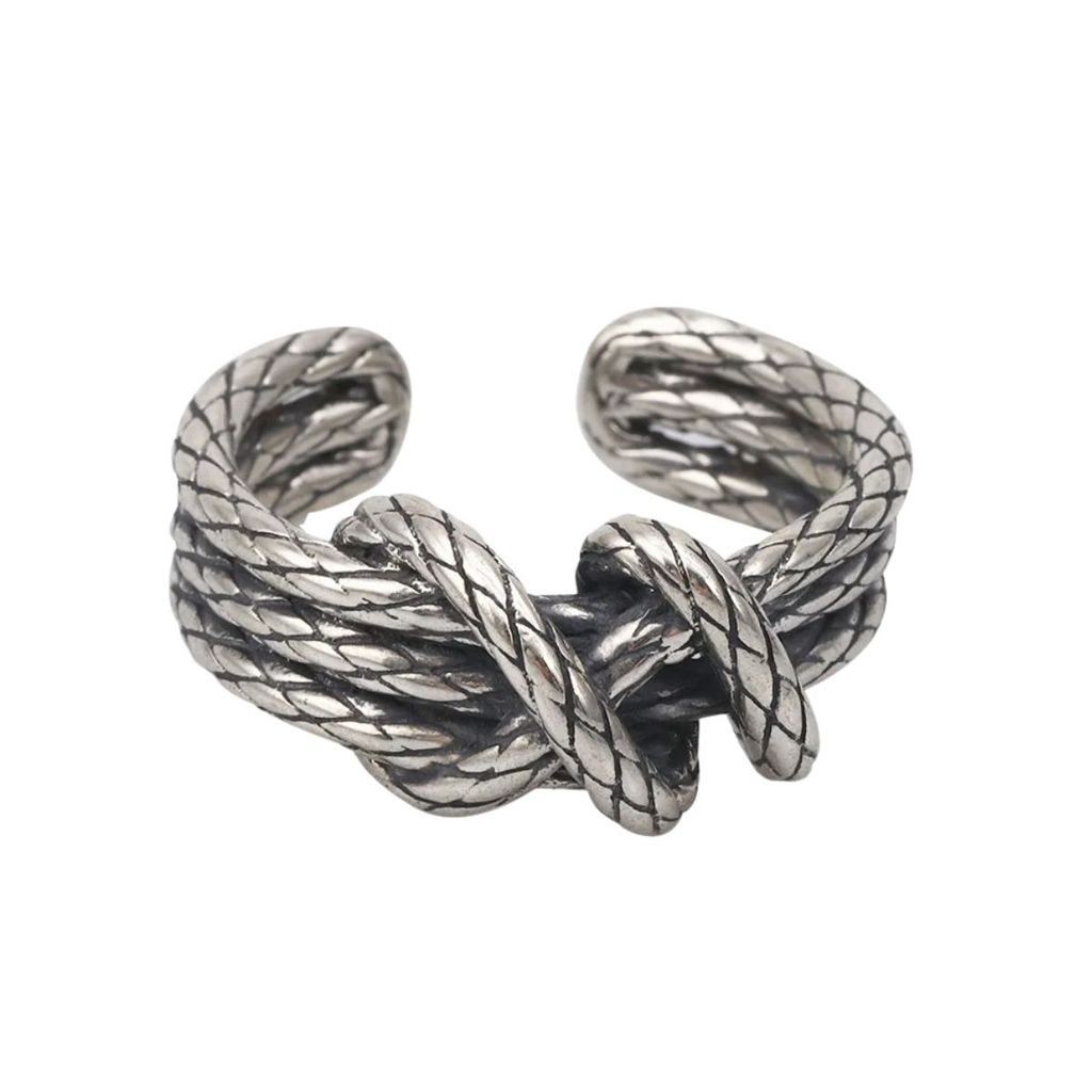 Anel Corda Prateado Ajustável Anatômico Aço Inoxidável Luxo Resistência Marcante autêntico regulável em Oferta na Shopee