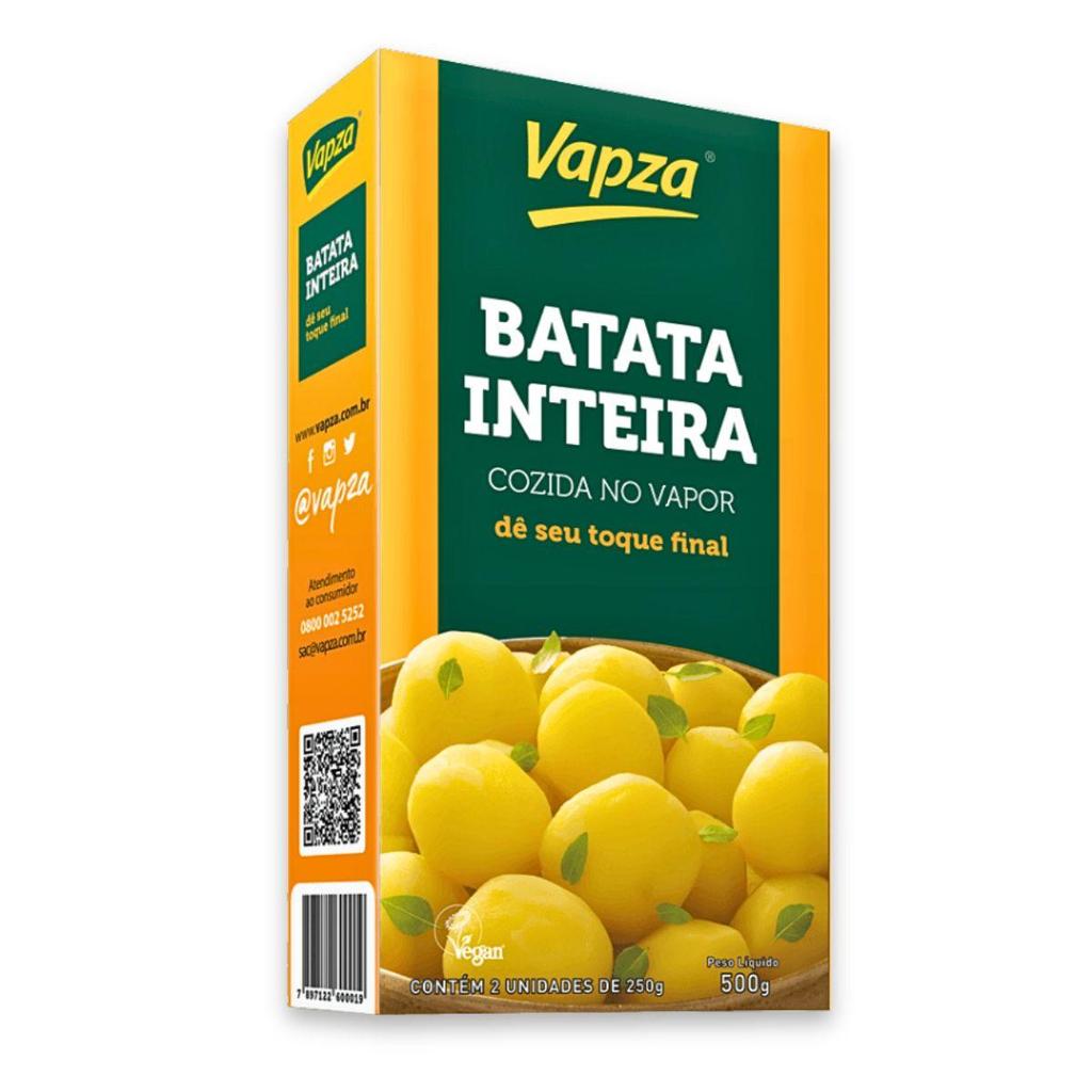 Batata Inteira Cozida No Vapor 500G Vapza em Oferta na Shopee