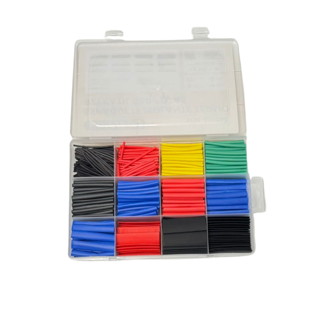 Kit 328/560 Peças Espaguete Isolante Termo Retrátil Colorido sem/ Com Estojo-BYB
