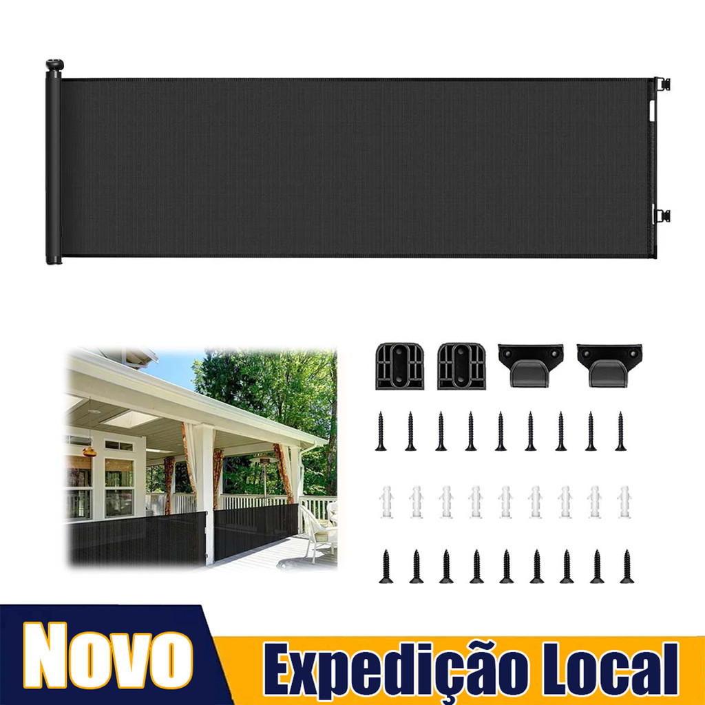 300*86cm, retrátil e lisa, porta de segurança para crianças/gatos e cães, proteção de segurança estável e anti-vibração