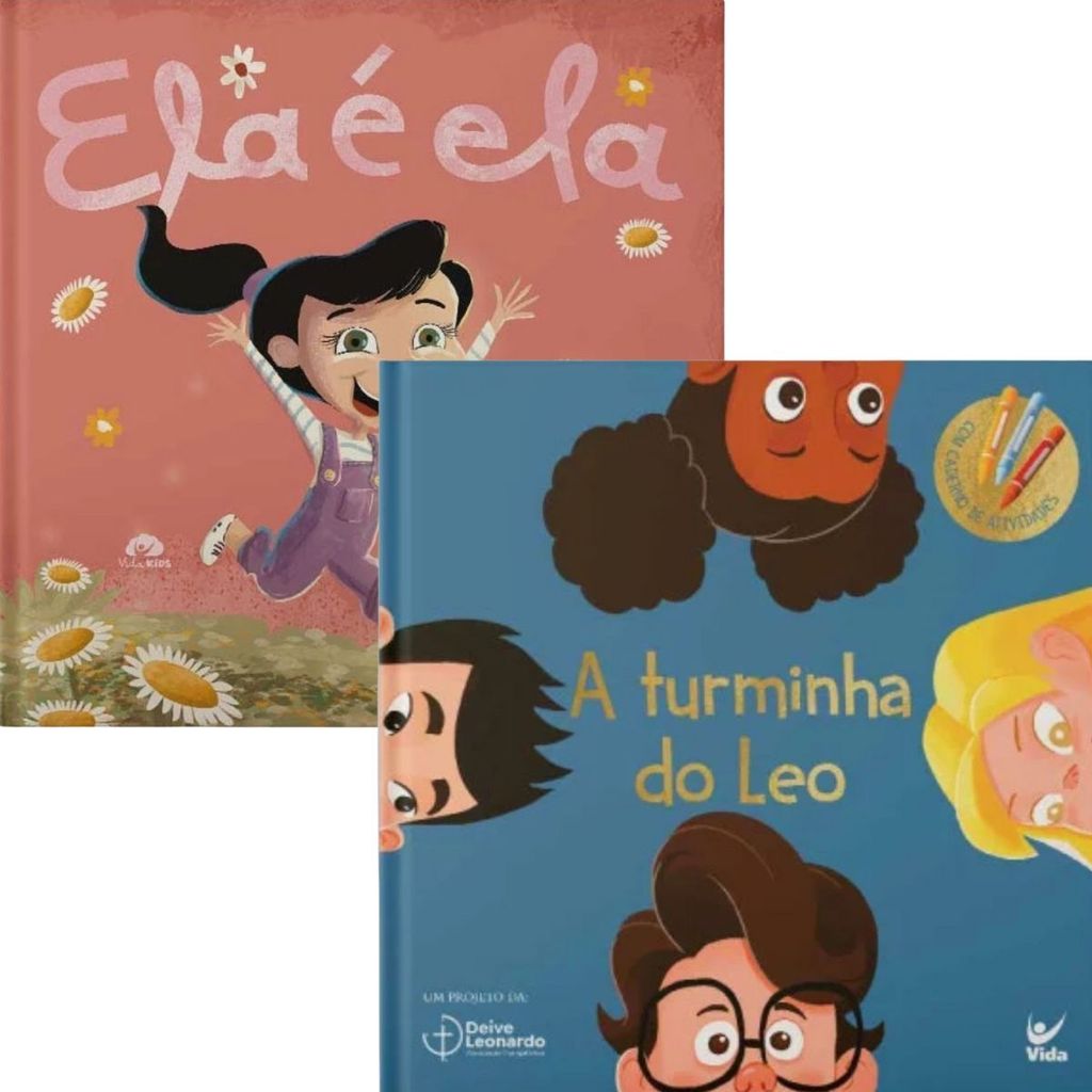 Kit 2 Livros Infantil | Ela é Ela Nikolas Ferreira + A Turminha do Leo Deive Leonardo