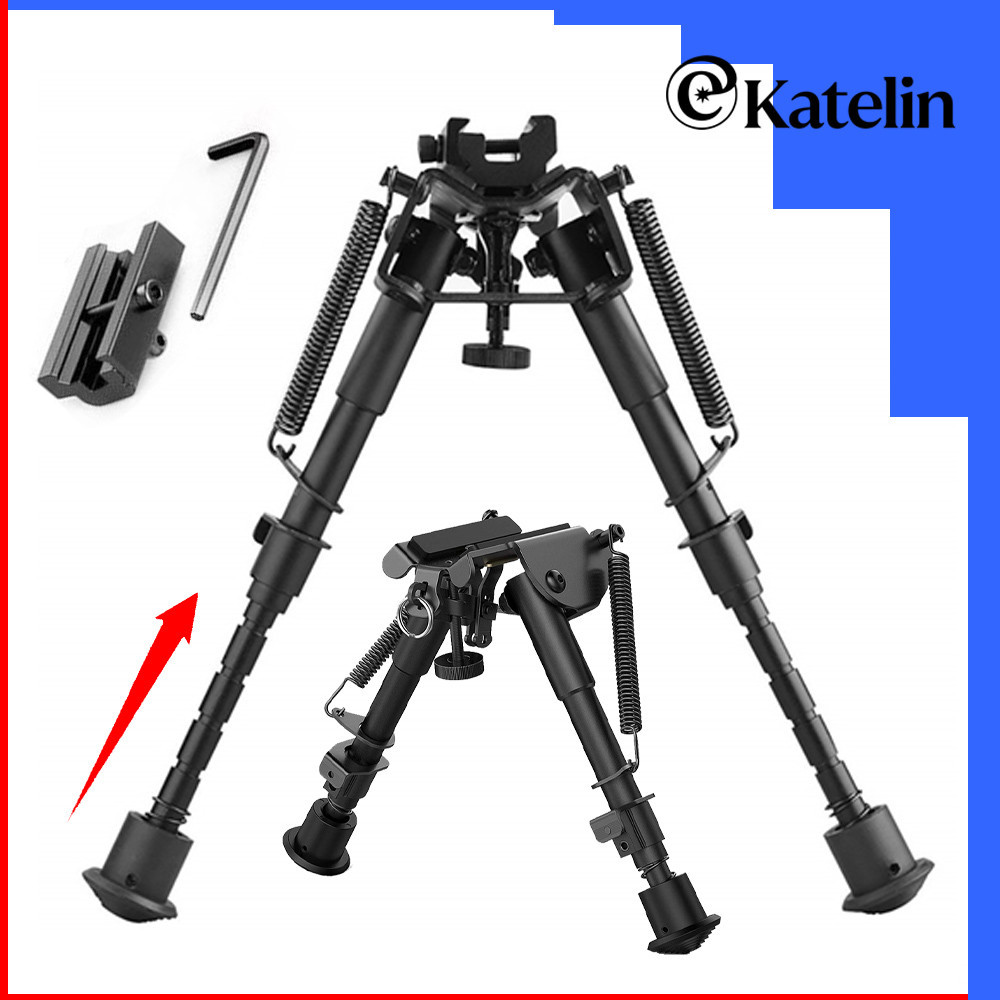 Ar Livre Bipé Tático Abs Retrátil Ajustável Preto Alumínio 182-255mm Tripés Monopés em Oferta na Shopee