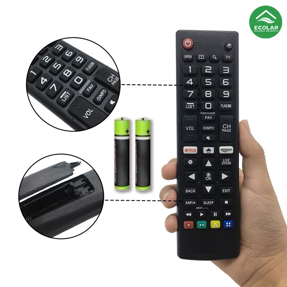 Controle para TV LG Smart 4K LED LCD 24 a 65 polegadas