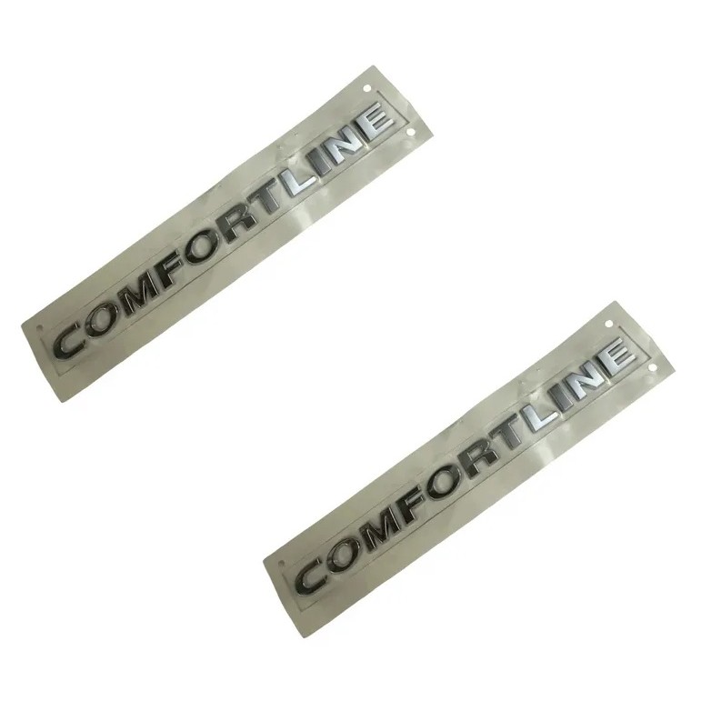 Par Emblema Letreiro Comfortline Gol Voyage Fox Golf Polo Vw em Oferta na Shopee