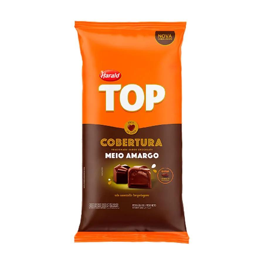 Cobertura TOP sabor Chocolate Meio Amargo Gotas 2,05kg Harald em Oferta na Shopee