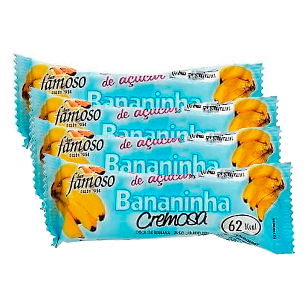 Kit 4 Doce Bananinha Cremosa Sem Açúcar 30g em Oferta na Shopee
