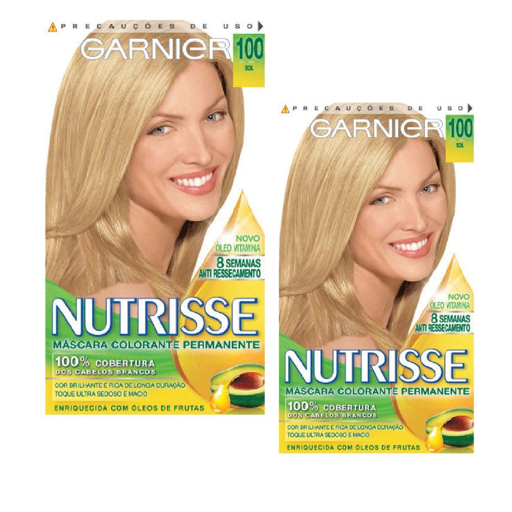 Kit 2 Tintura Creme Nutrisse Garnier Sol 100 Kit