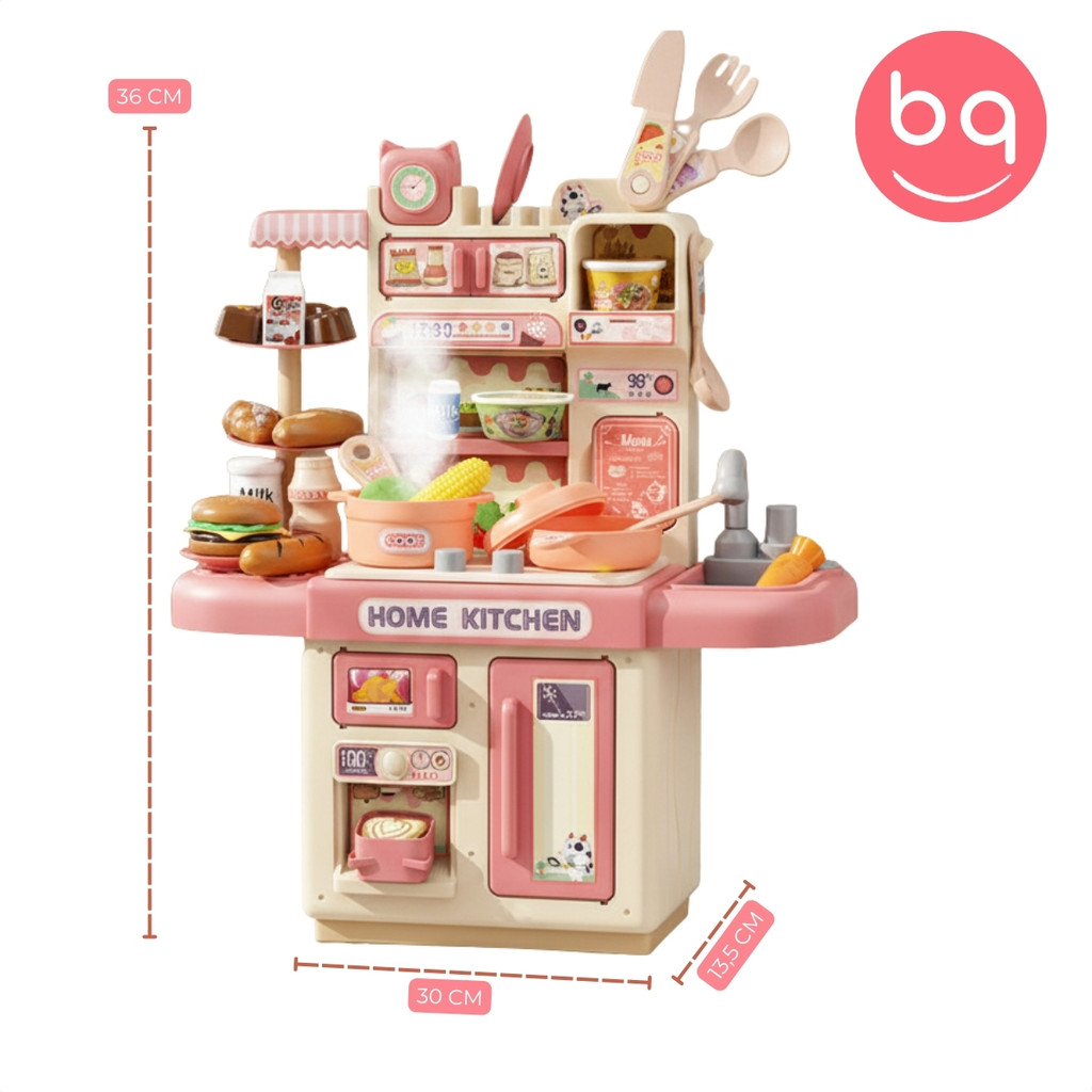 Cozinha Infantil De Brinquedo Mini Chef Com Luz Sai Água De verdade Fogão 33 Acessórios · foto 2