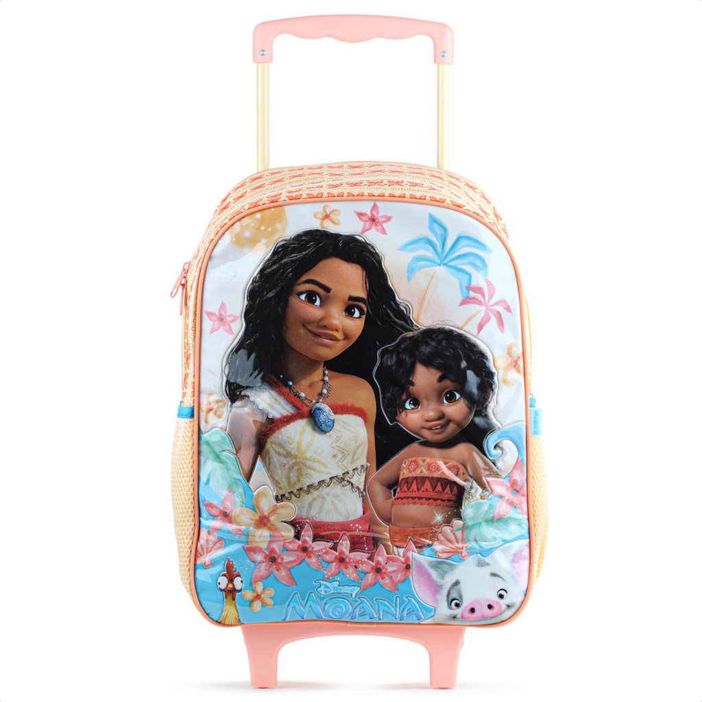 Mochila Com Rodas Xeryus 16 Disney Moana 2 14770 Laranja e Azul - Infantil em Oferta na Shopee