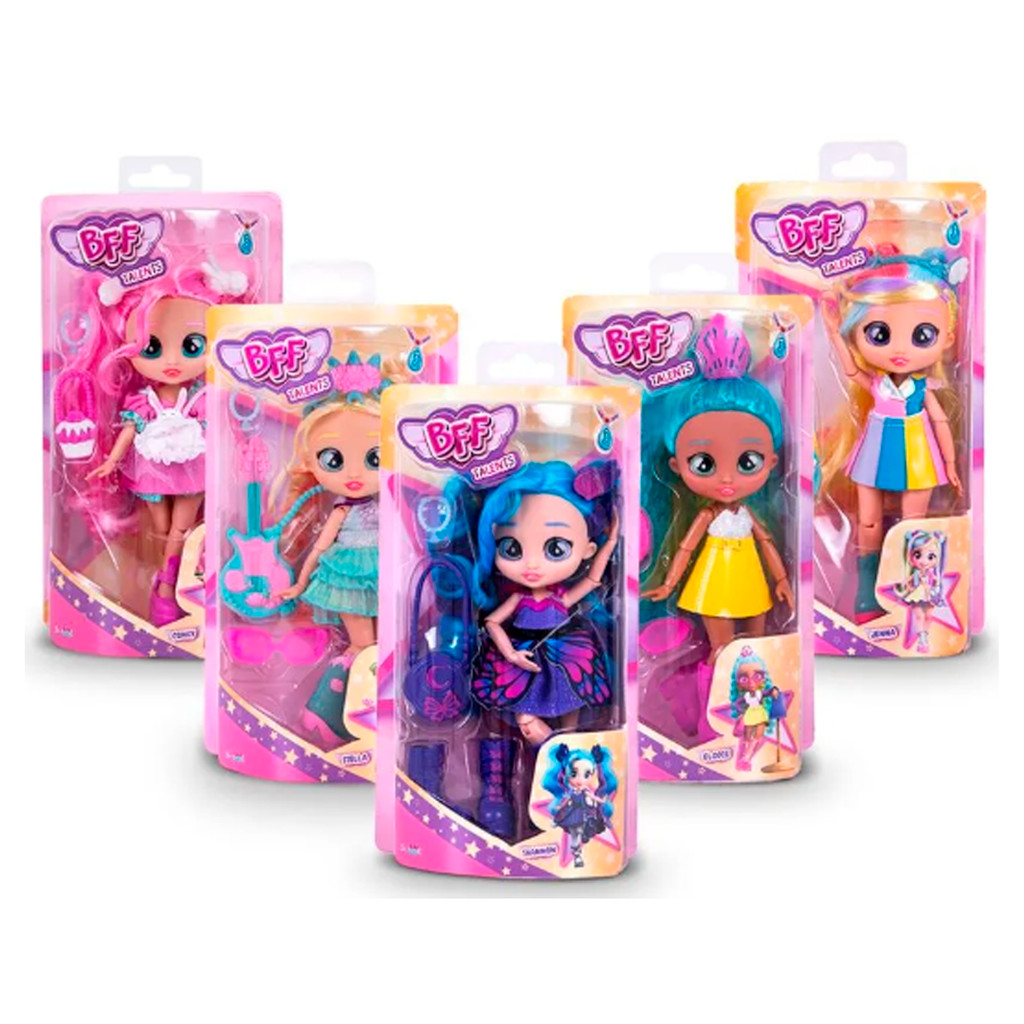 Boneca BFF Coney Elodie Jenna Shannon Stella By Cry Babies Serie Talents Multikids