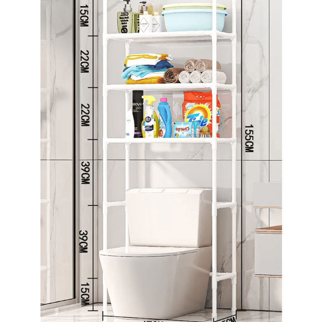 Prateleira Organizadora para Banheiro – Multifuncional, Antimofo e Ideal para Otimizar Espaços em Oferta na Shopee