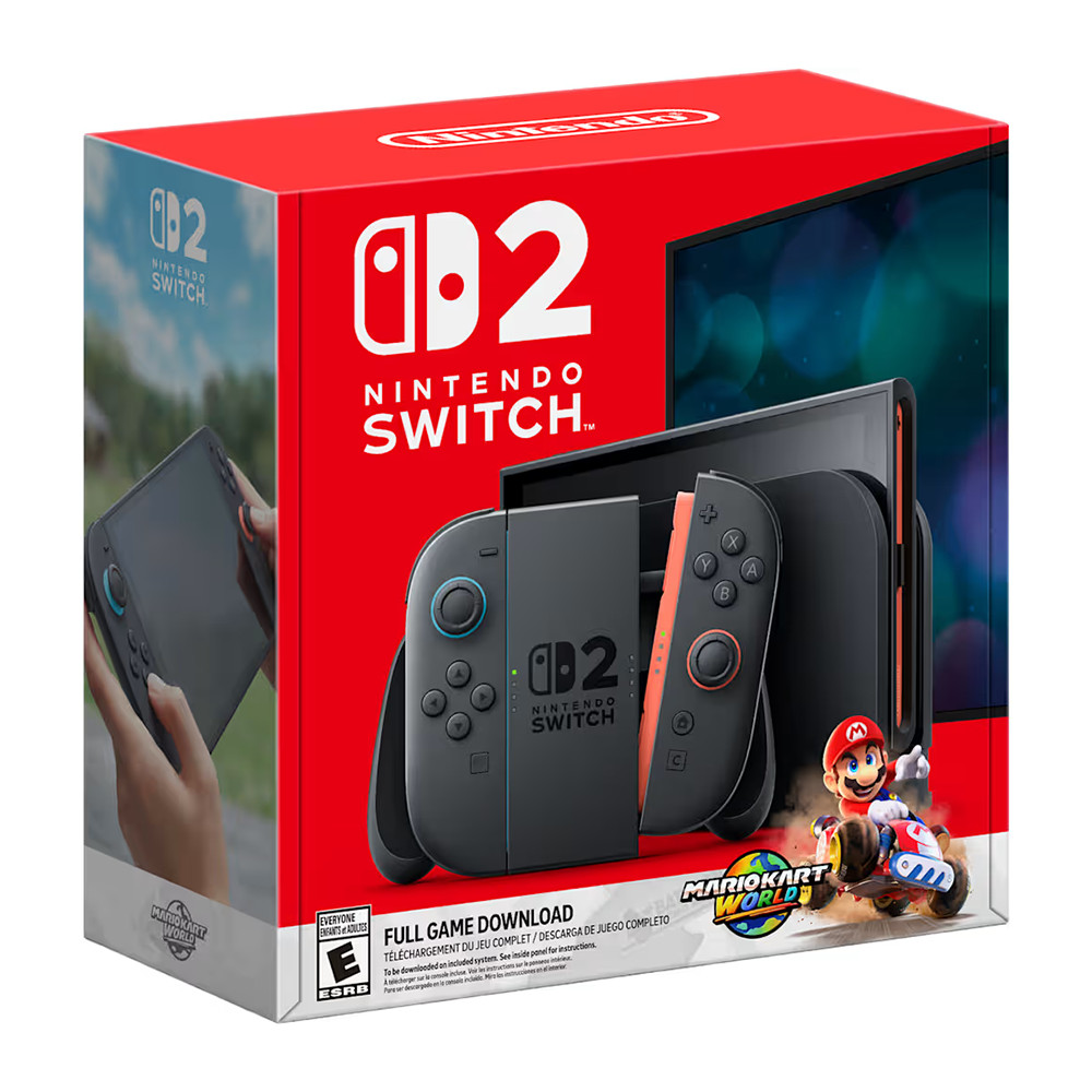 Console Nintendo Switch 2 + Jogo Mario Kart World - Preto em Oferta na Shopee