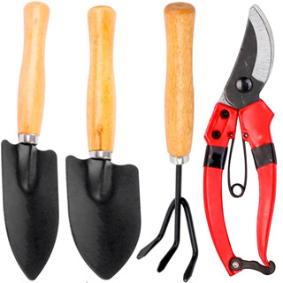 Kit Jardinagem Jardim Tesoura Poda Ancinho Pazinha Garfinho em Oferta na Shopee