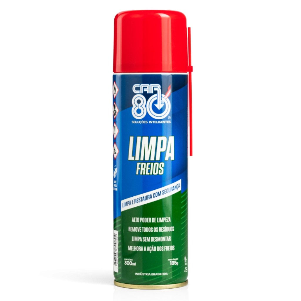 Limpa Freio Spray Car80 300ml Secagem Rápida Sem Resíduos