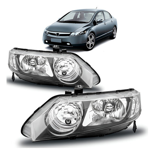 Farol Honda New Civic 2007 2008 2009 2010 2011 Novo