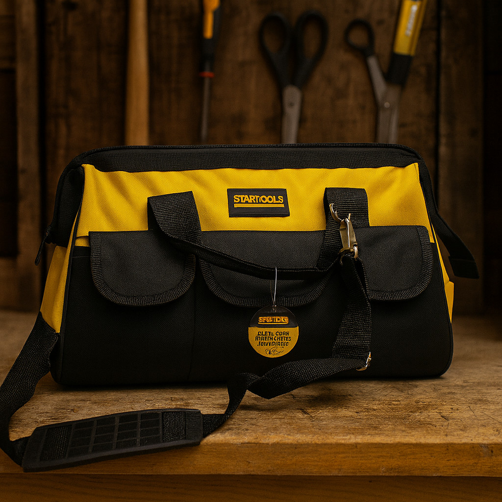 Bolsa Mala Para Ferramentas Eletricista Pedreiro Instalador com Bolsos 16" Fundo Reforçado em Oferta na Shopee