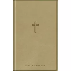 Bíblia Sagrada Slim | NAA | Com Mapas Mentais Palavras de Jesus em Vermelho | Capa Luxo Bege