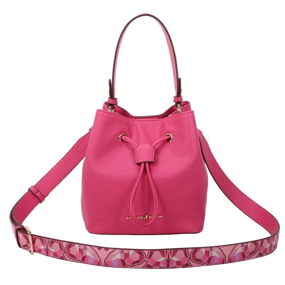 Bolsa Bucket Média Fellipe Krein Ss23 Butterfly Fk613 Liso - Rosa em Oferta na Shopee