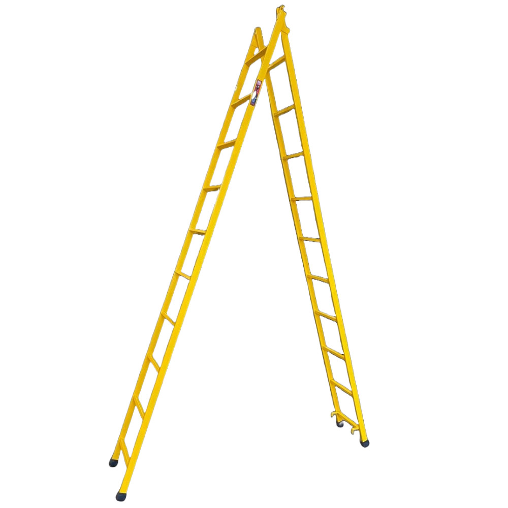 Escada Extensiva 10/20 Degraus 5,25 metros Multifuncional 3 em 1 em Aço em Oferta na Shopee