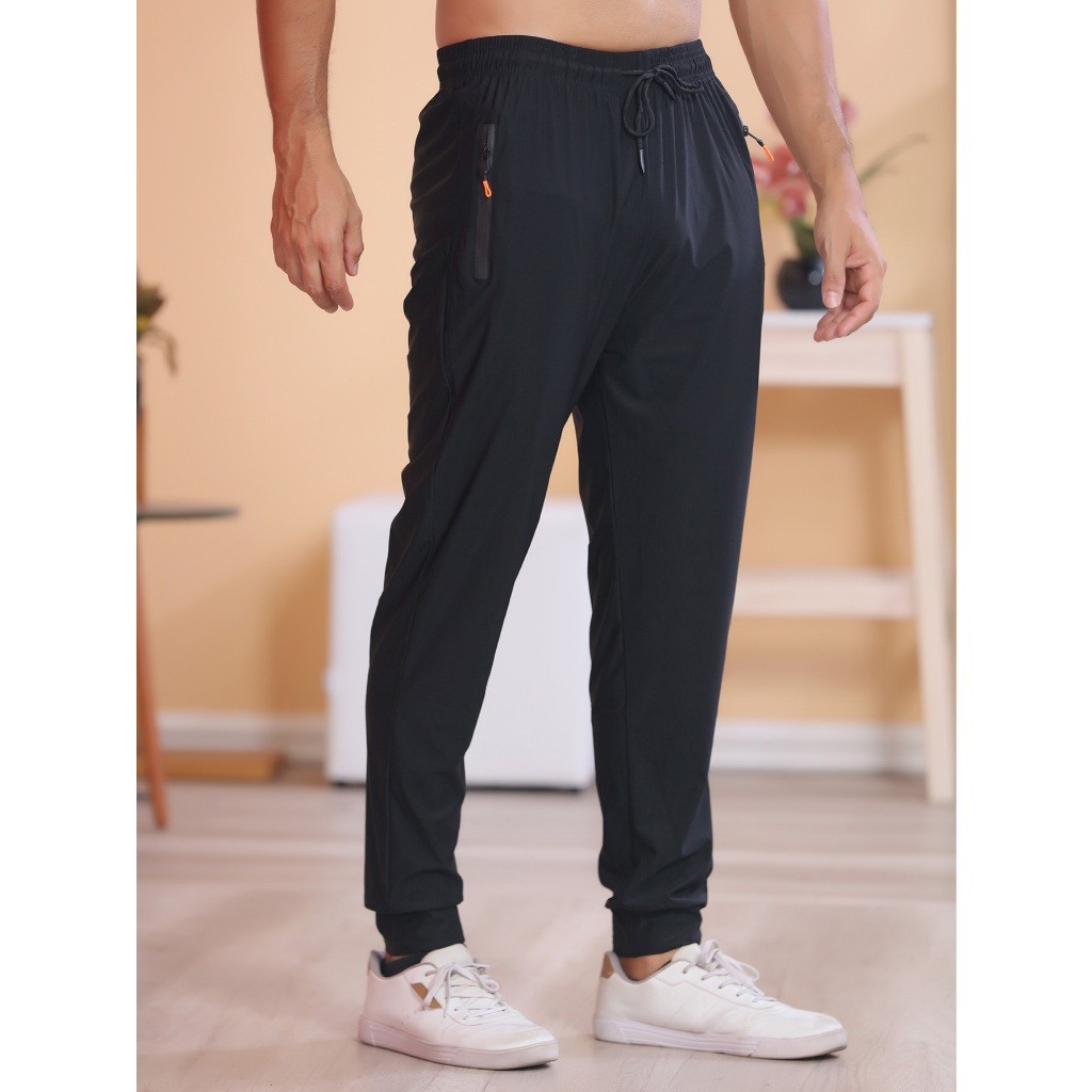 Recomendação do vendedor/tecido de secagem rápida importado/calças de secagem rápida/bolso com zíper/cintura de metal/es