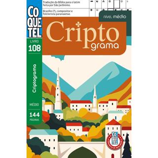 Livro Coquetel Criptograma 108 | Nível Médio em Oferta na Shopee