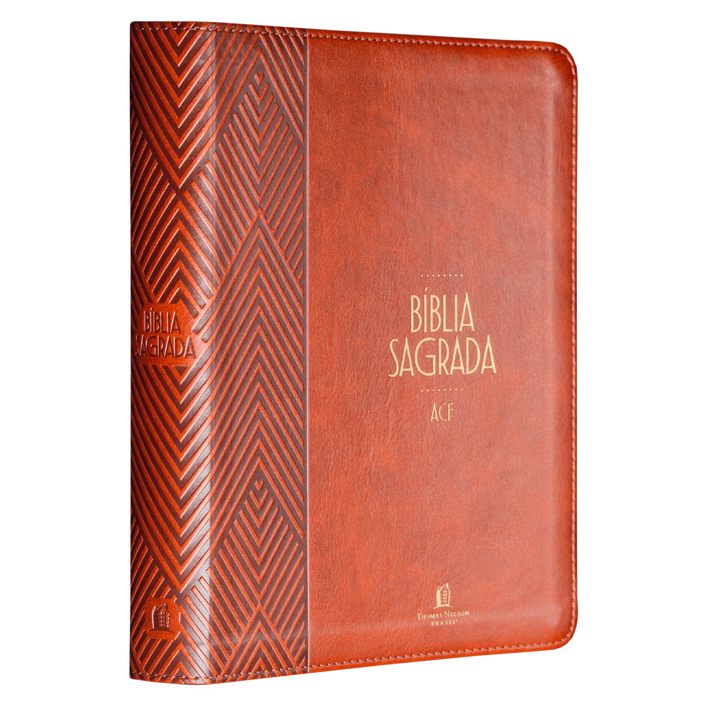 Bíblia Sagrada | ACF | Espaço Para Anotações | Leitura Perfeita | Couro-Soft Marrom em Oferta na Shopee